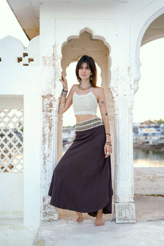 Kallari Skirt Dark Brown