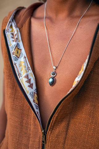 Goddess Pendant Silverplated Brass