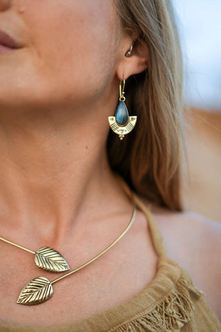 Isis Earrings Brass