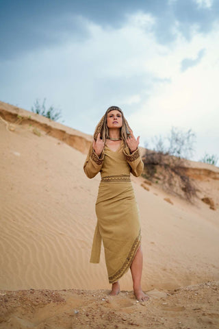 Veda Wrap Skirt Desert