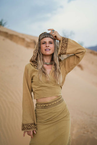 Veda Wrap Skirt Desert