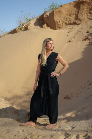 Celestial Nomad Jumpsuit Black