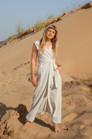Celestial Nomad Jumpsuit Natural