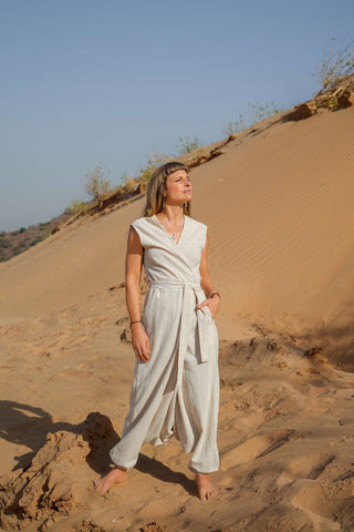 Celestial Nomad Jumpsuit Natural