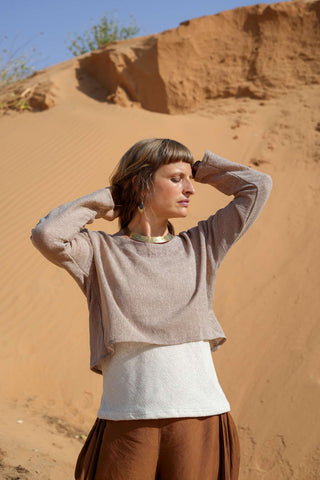 Tawa Crop Top Dusty Amethyst