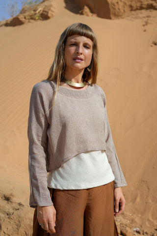 Tawa Crop Top Dusty Amethyst