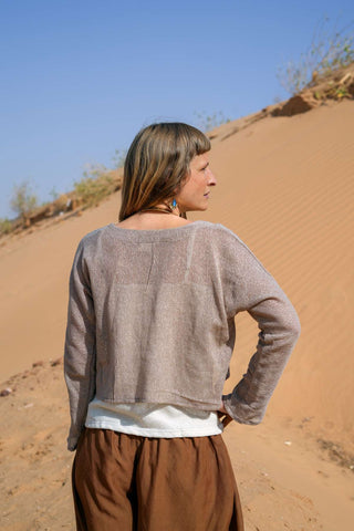 Tawa Crop Top Dusty Amethyst