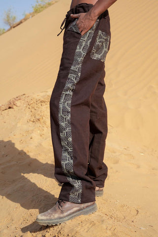 Handloom Pants Dark Brown