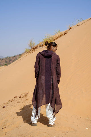 Kauri Long Bugala vest Dark Brown