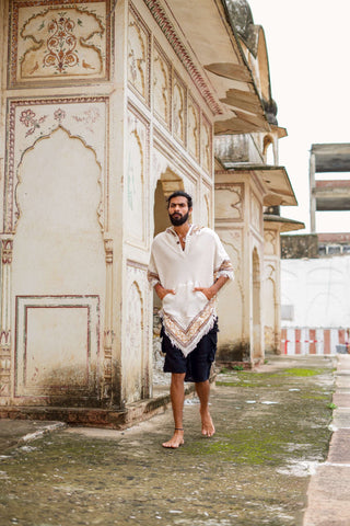 Nightfall Poncho Natural