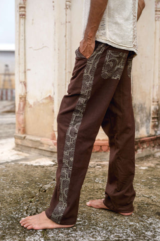 Handloom Pants Dark Brown
