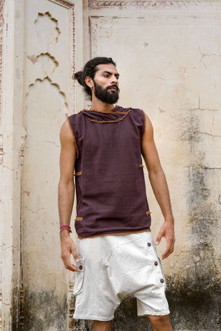 Patch Tanktop Dark Brown