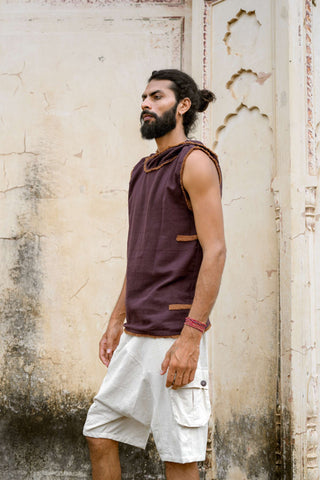 Patch Tanktop Dark Brown