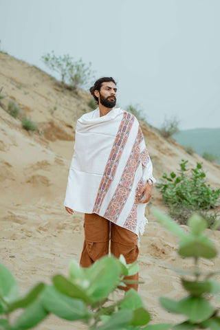 Khullu Shawl White