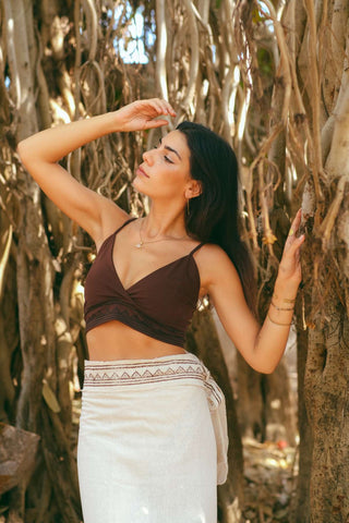 Kaya Bra Top Dark Brown