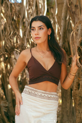 Kaya Bra Top Dark Brown