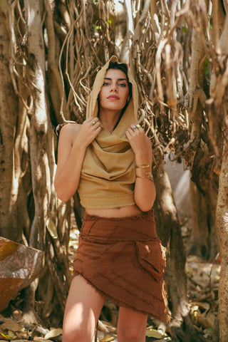 Luna Patch Skirt Earth