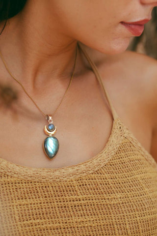 Goddess Pendant Brass