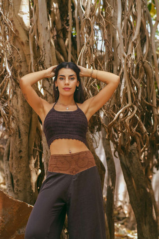 Chandra Top Dark Brown