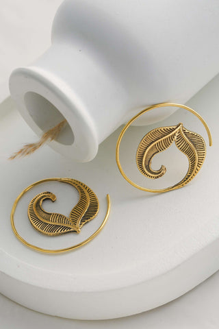 Niara Earrings Brass