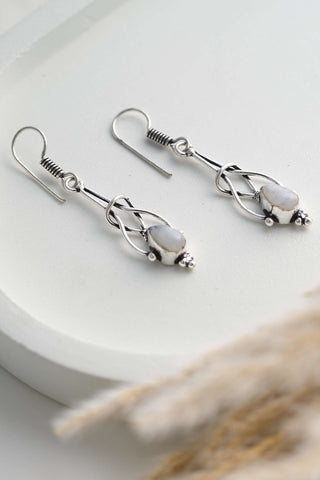 Avalon Earrings Silverplated Brass
