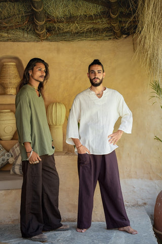 Raw Earth Fisherman Pants Dark Brown