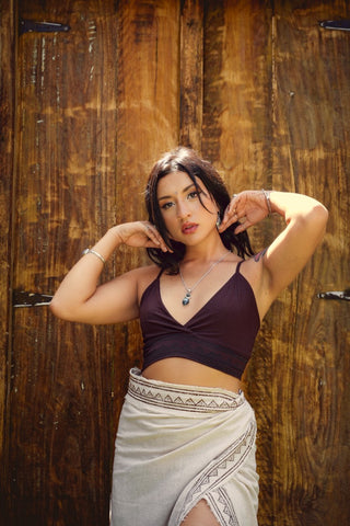 Kaya Bra Top Dark Brown