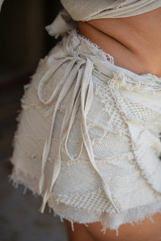 Luna Patch Skirt Natural