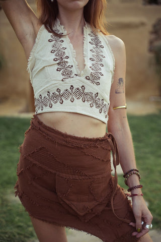 Luna Patch Skirt Earth