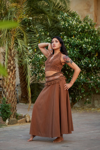 Wild Spirit wrap Skirt Earth