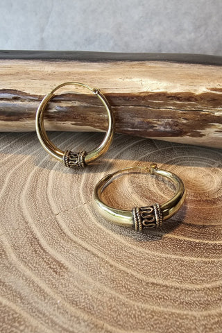 Brae Earrings Brass