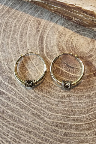 Brae Earrings Brass