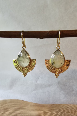 Isis Earrings Brass