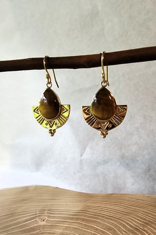 Isis Earrings Brass