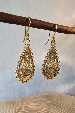 Sky Earrings Brass