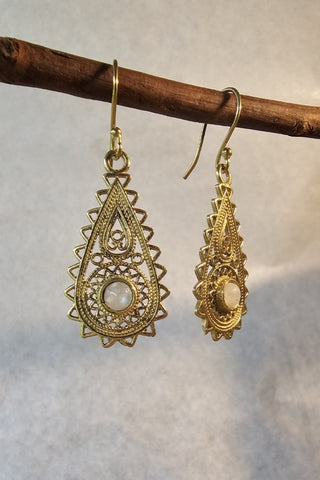 Sky Earrings Brass