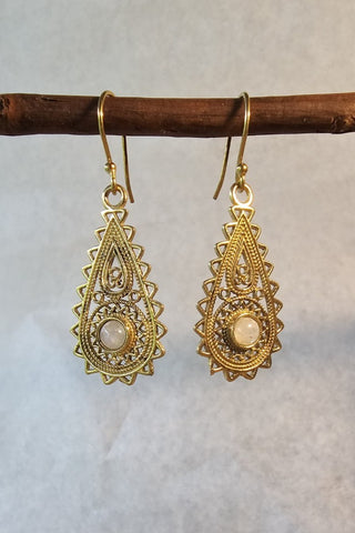 Sky Earrings Brass