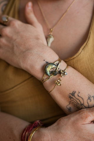 Moon Bracelet Brass
