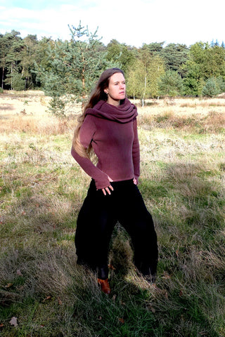 Astral Weave Sweater Dark Brown