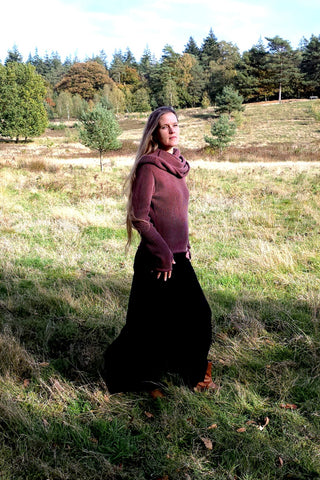 Astral Weave Sweater Dark Brown