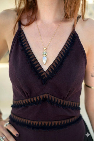 Nahara Dress Dark Brown