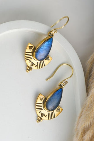 Isis Earrings Brass