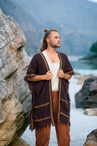 Tanaia Vest Dark Brown