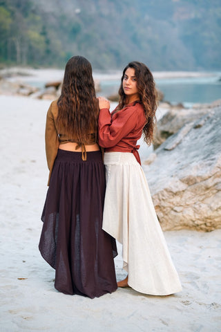 Izel Skirt Dark Brown