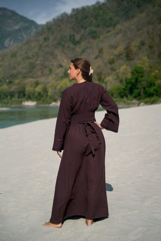 Sage Dress Dark Brown