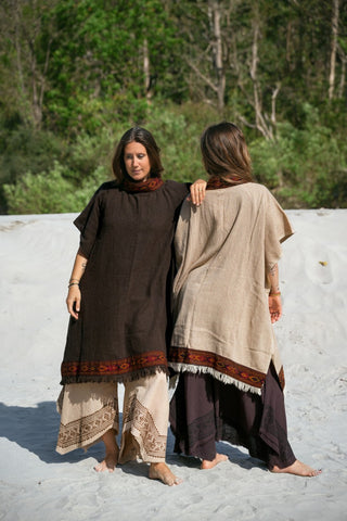Zenith Poncho Dark Brown