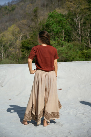 Lotus Blouse Rust