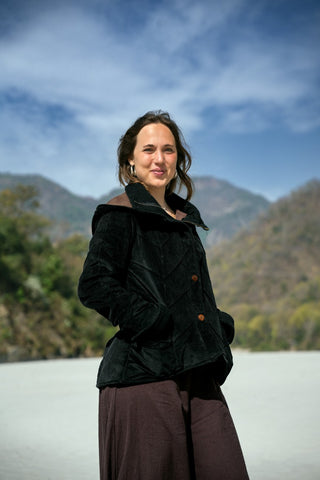 Leafed Jacket Black