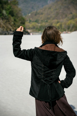 Leafed Jacket Black