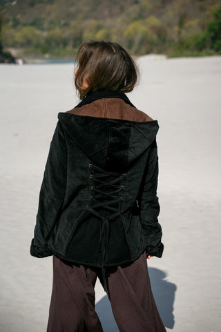 Leafed Jacket Black